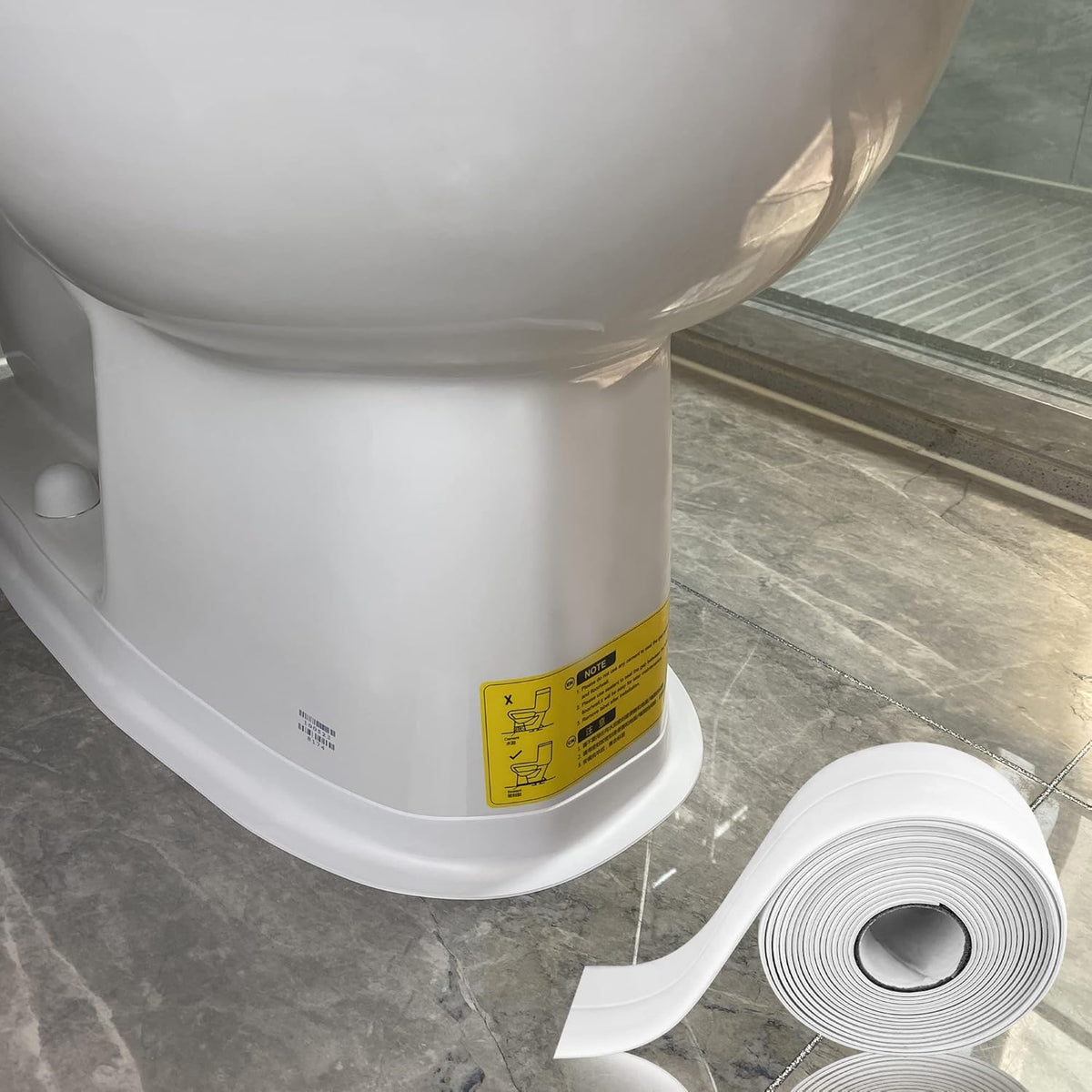 White Caulk Tape for Bath & Kitchen,Caulking Tape for Bathroom Caulking White Self Adhesive Caulk