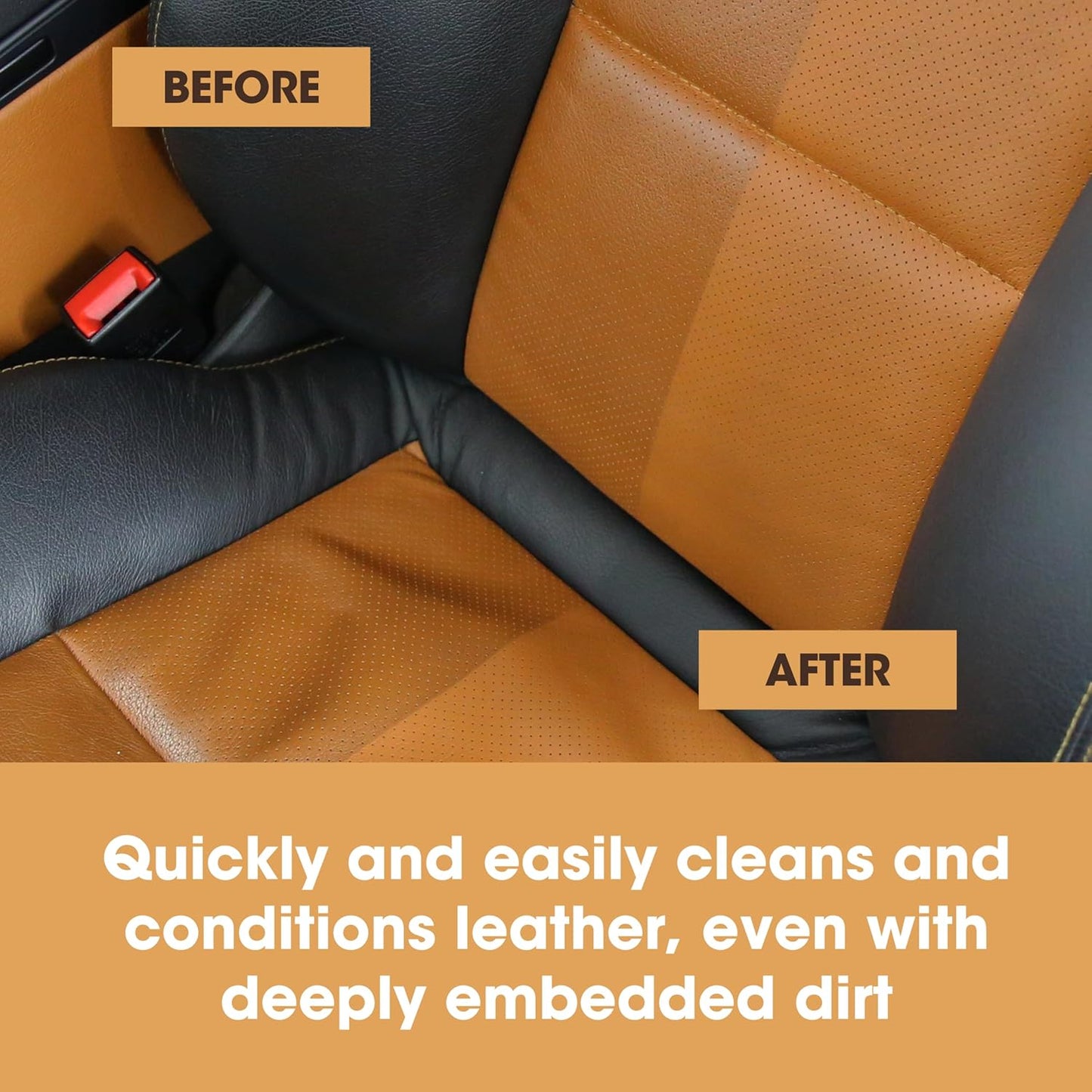 Furniture Clinic Large Leather Care Kit | Leather Cleaner + Conditioning Protection Cream for