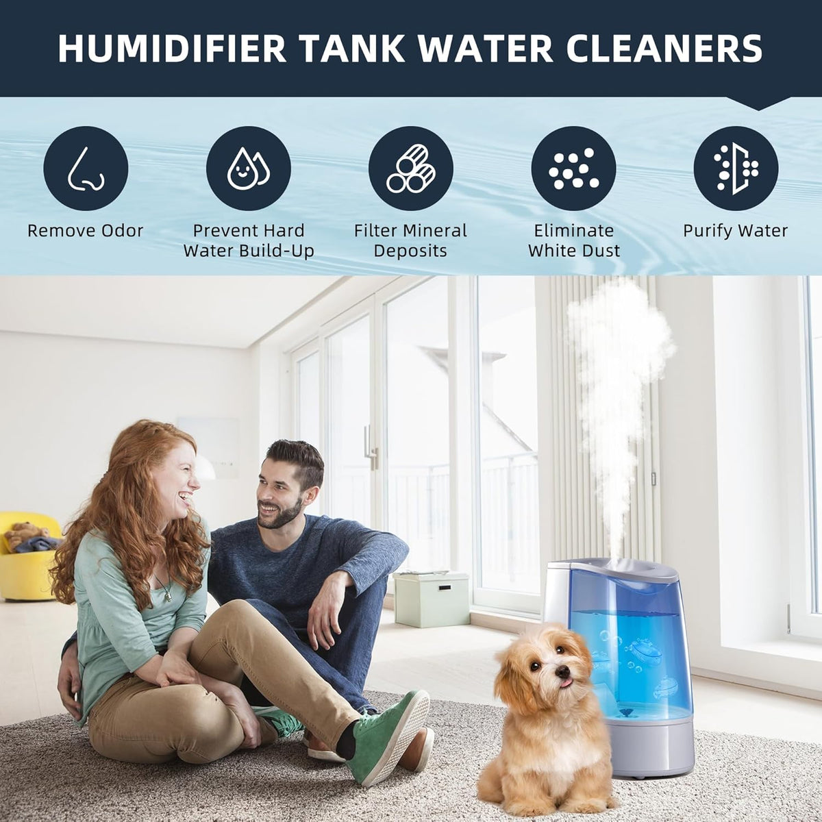 AMI PARTS Humidifier Tank Cleaner for Warm&Cool Most Humidifiers and Fish Tank Humidifier