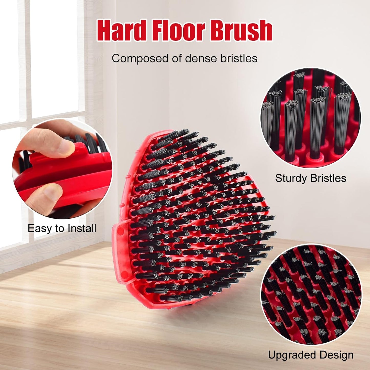 Mop Handle for Ocedar, Scrub Brush and Spin Mop Base Compatible with O Cedar EasyWring 1 Tank Spin
