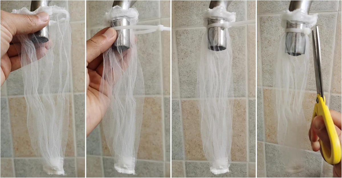 50 Pieces Washing Machine Hose Lint Traps Pet Dog Hair Catcher for Washer Laundry Lint Snare Sink