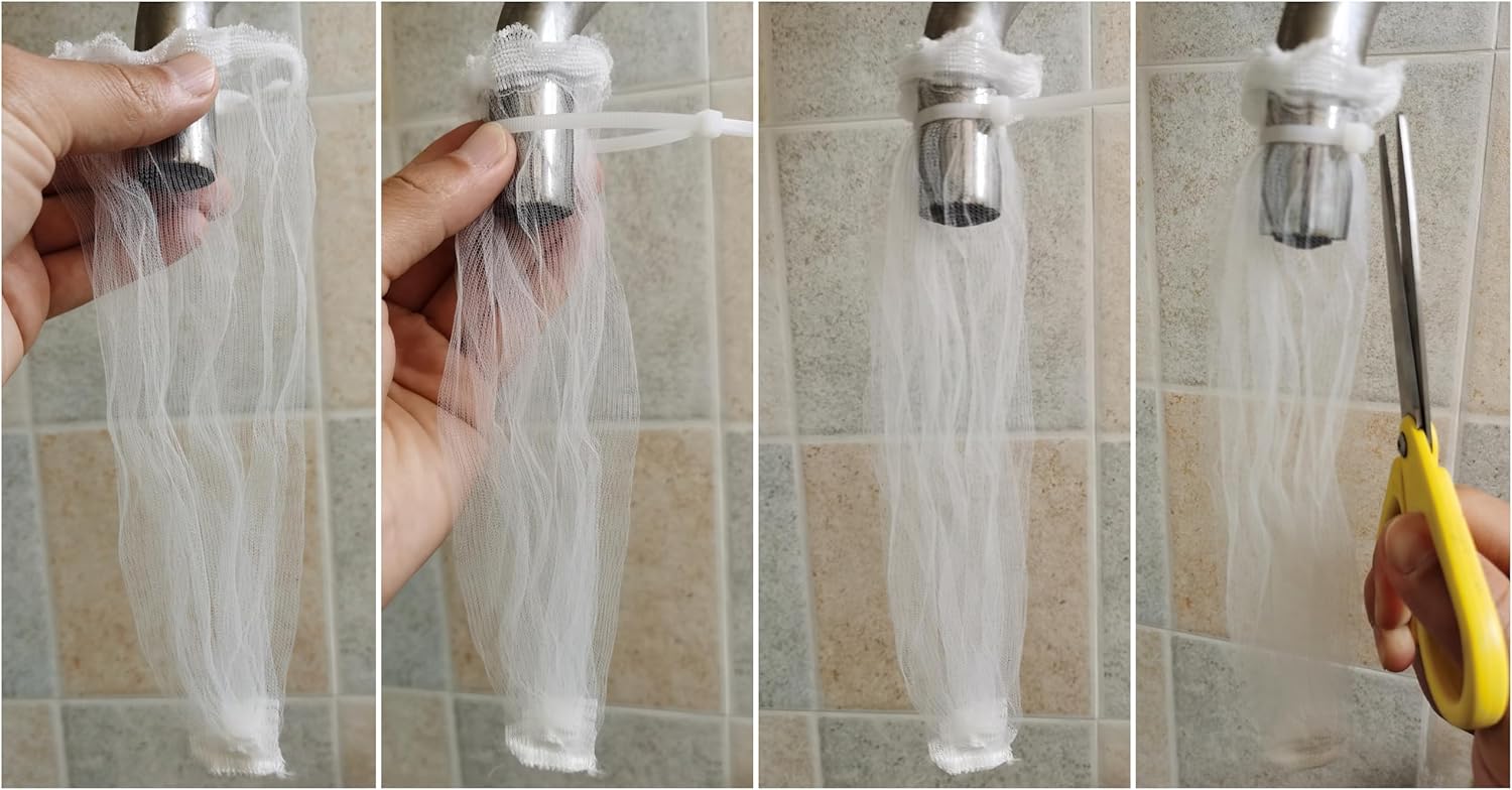 24 Pack Washing Machine Hose Lint Traps Washer Lint Catcher Dog Pet Hair Remover Laundry Lint Mesh