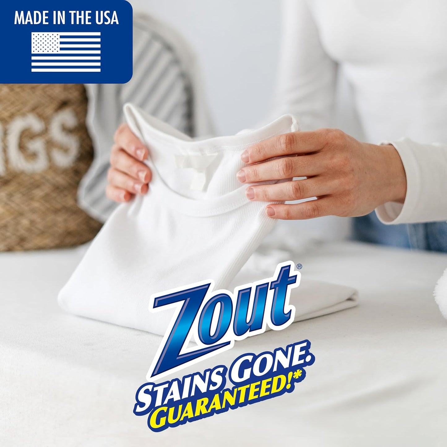 Zout Laundry Stain Remover Spray, Triple Enzyme Formula Removes the Toughest Stains, Made in the