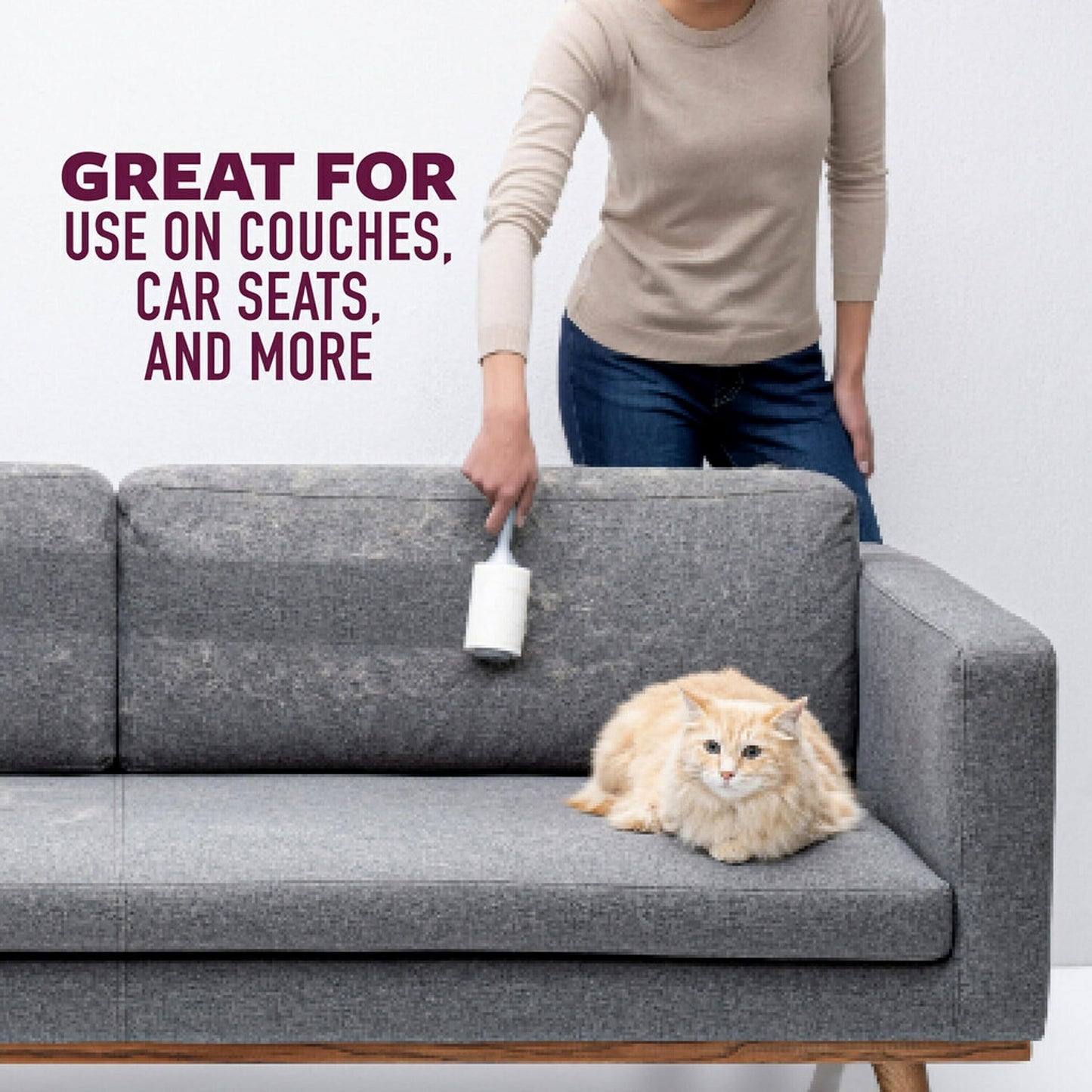 Scotch-Brite Pet Hair Pickup Extra Sticky Lint Roller Refills, Refills Only, 50% Stickier, 4 in x