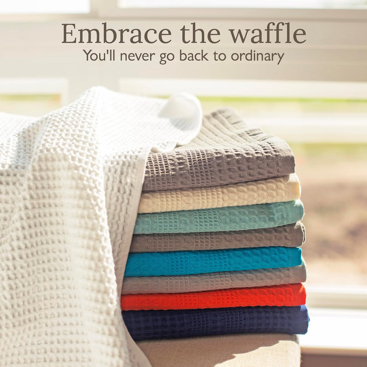 GILDEN TREE Waffle Towels Wash Cloths for Showering, Exfoliating Washcloth Face Towels, Quick Dry