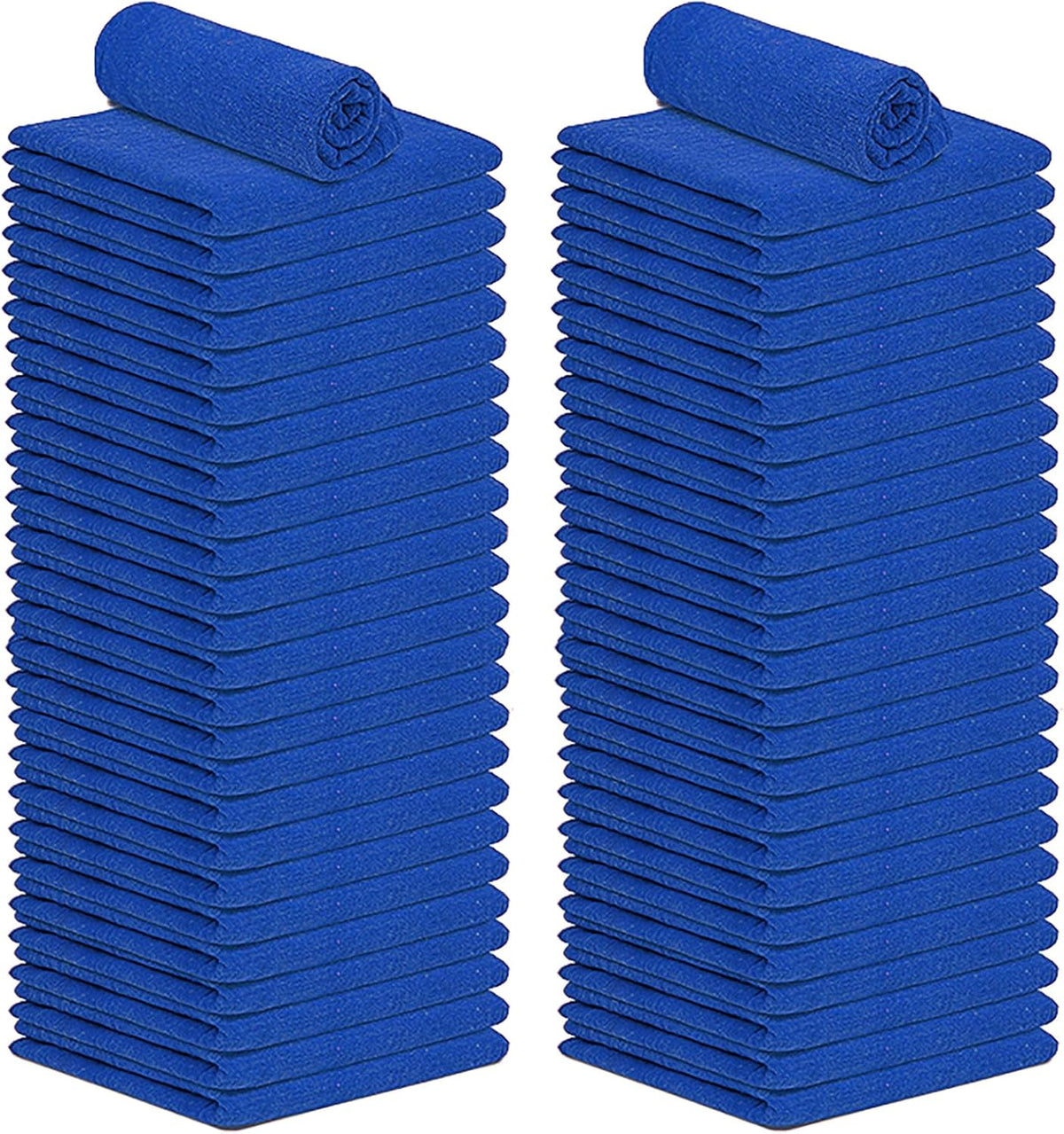 Cotton Shop Towels - Pack of 50 Cleaning Rags 12'' x 14'' - Super Soft and Absorbent Shop Rags for