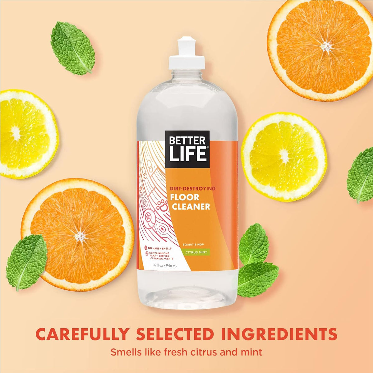 Better Life Floor Cleaner - Liquid Multipurpose Cleaner for Wood, Tile, Laminate, Vinyl, Bamboo
