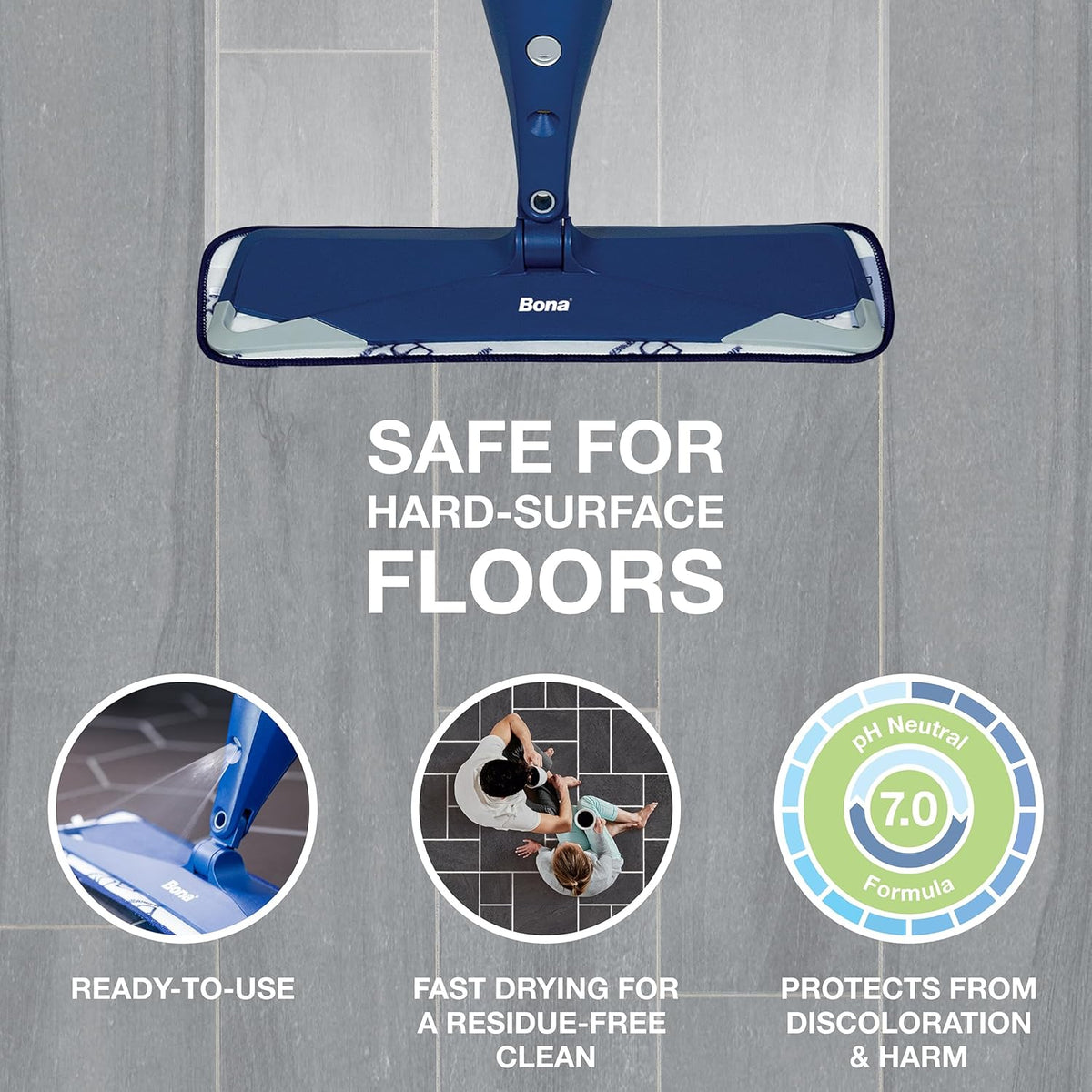 Bona Multi-Surface Floor Cleaner Refill - 128 fl oz - Unscented - Refill for Bona Spray Mops and