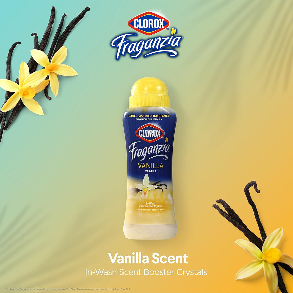 Clorox Fraganzia Laundry Scent Booster Crystals in Vanilla Scent - Scented In-Wash Freshener Beads