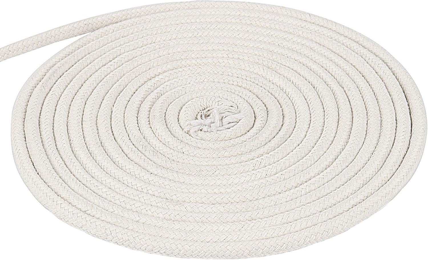 164 Feet 1/4 Inch White Natural Cotton Rope, Cotton Clothesline Rope, All-Purpose Craft Rope for