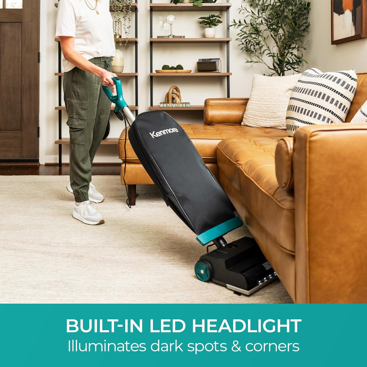 Kenmore BU1001 B200 Series Commercial Vacuum Cleaner Lightweight 14L Capacity Bagged Upright Vac