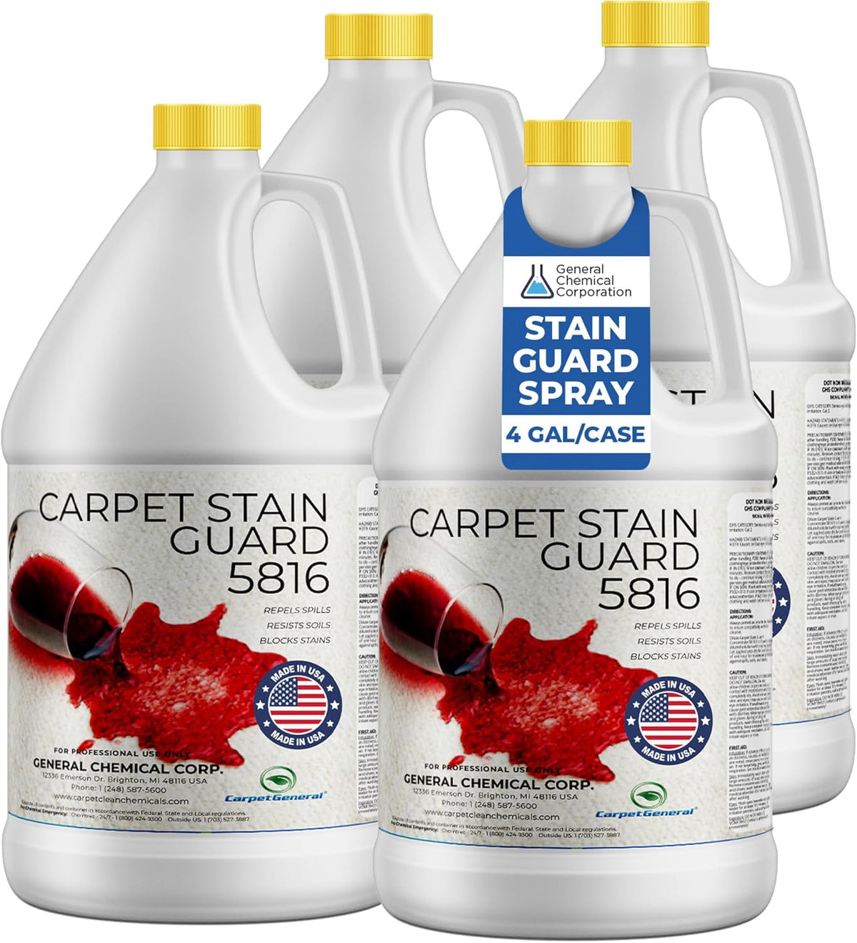 General Chemical Stain Shield Spray - Safe Fabric Protector Spritz and Stain Guard 5816 for