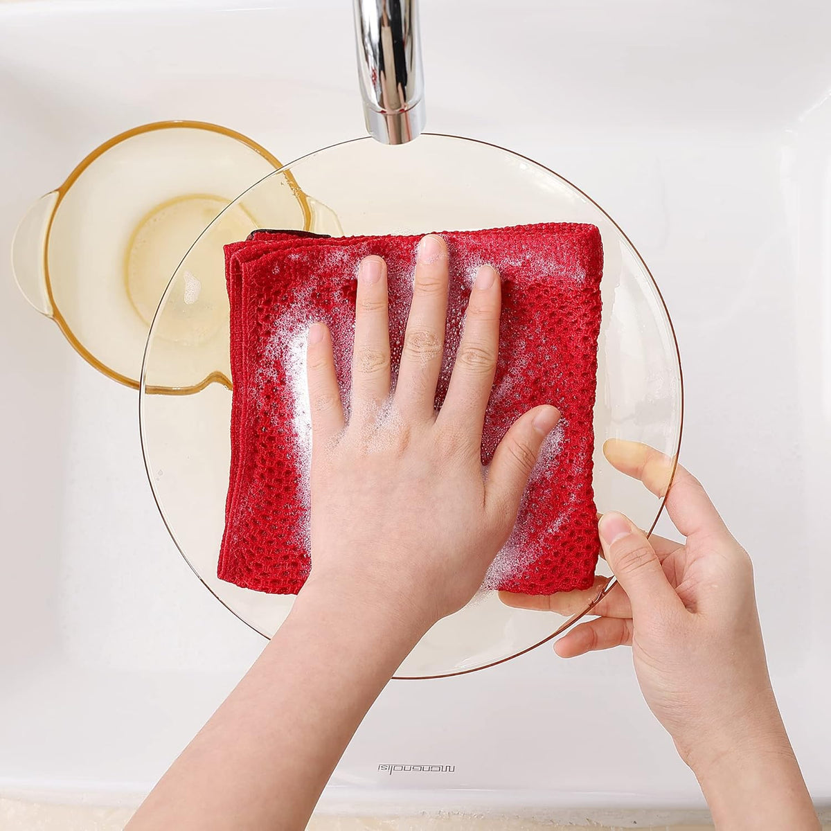 Homaxy 100% Cotton Waffle Weave Kitchen Dish Cloths, Ultra Soft Absorbent Quick Drying Dish Towels