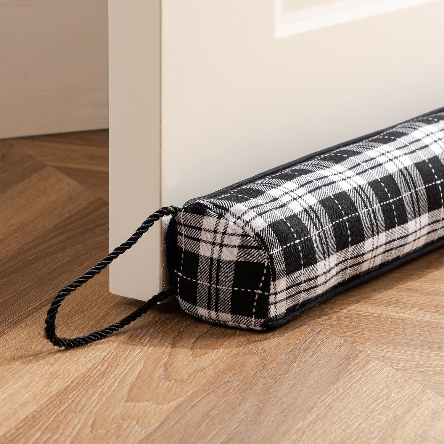 Sunolga 38" Door Draft Stopper Blocks Hot and Cold Air with Removable Washable Cover for Gaps Up to
