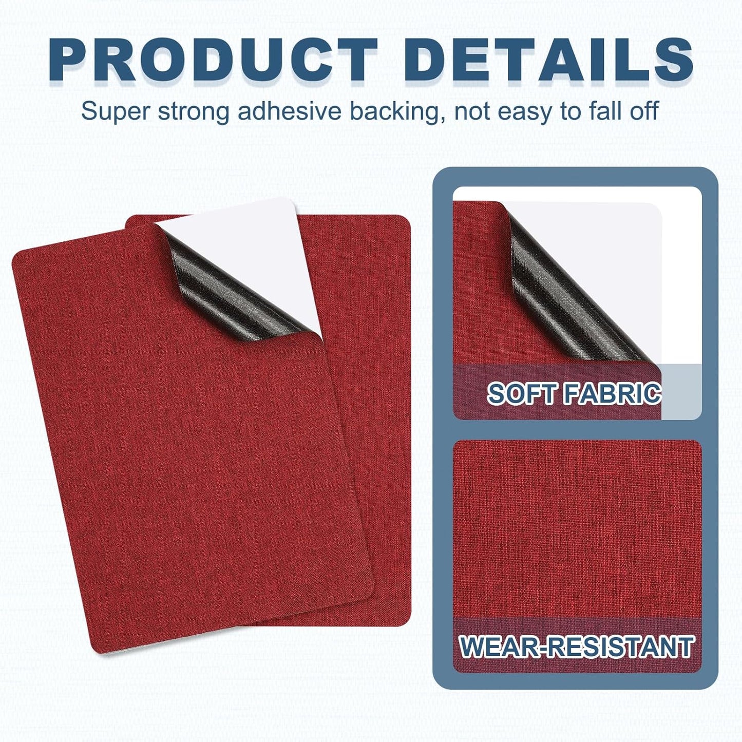 PATIKIL 8x11 Inch Linen Repair Patches, 2Pcs Self-Adhesive Fabric Patch for Sofas Tote Bags