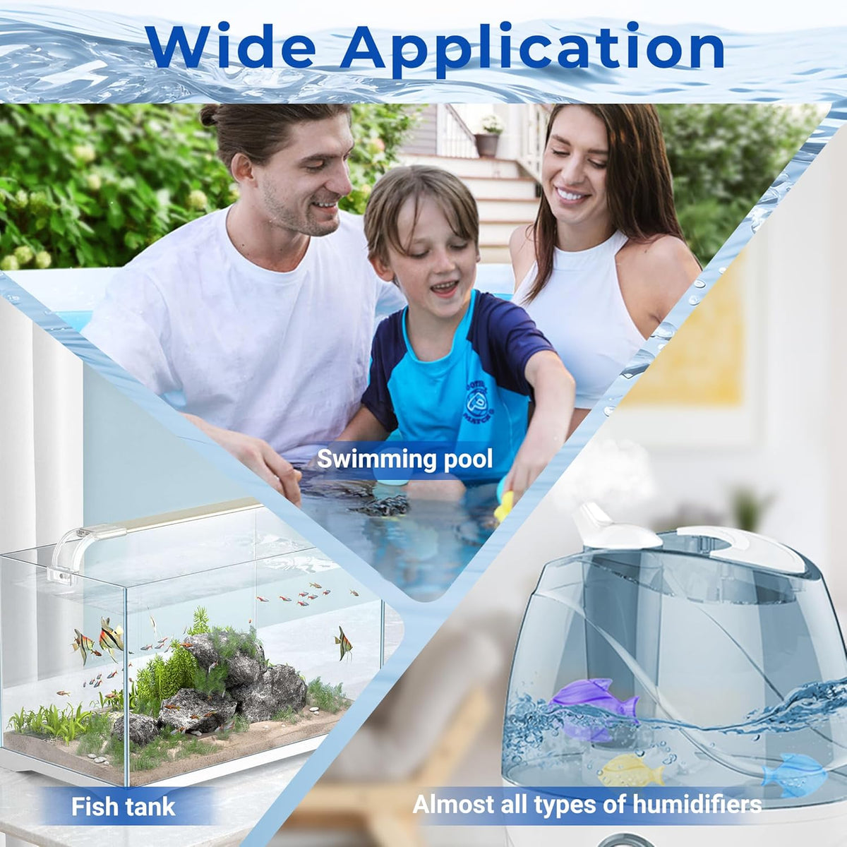 Funmit 12 Pack Universal Humidifier Cleaner Fish Compatible with Almost All Humidifiers and Fish