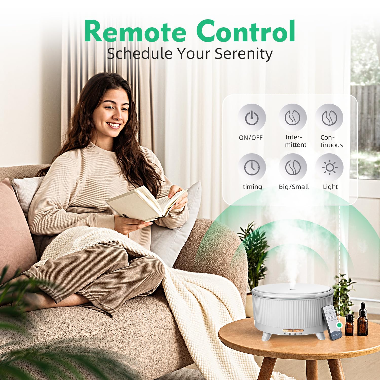 YOUENKITY 20-Hour Long-Lasting Aromatherapy, 500ML Essential Oil Diffuser – view 7