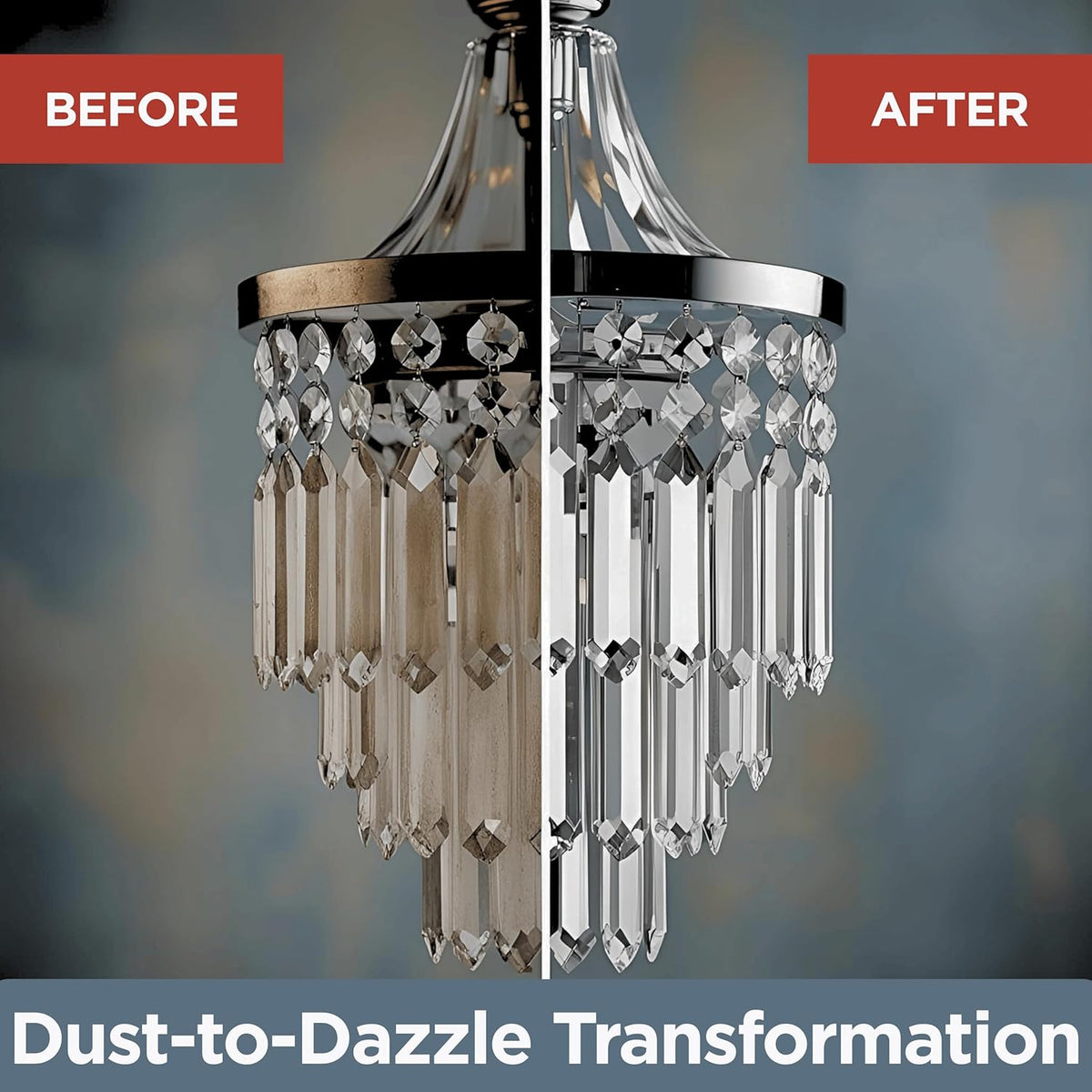 Sparkle Plenty Chandelier Cleaner Drip Dry Spray No Wipe - Dust Remover & Streak Free Glass Cleaner
