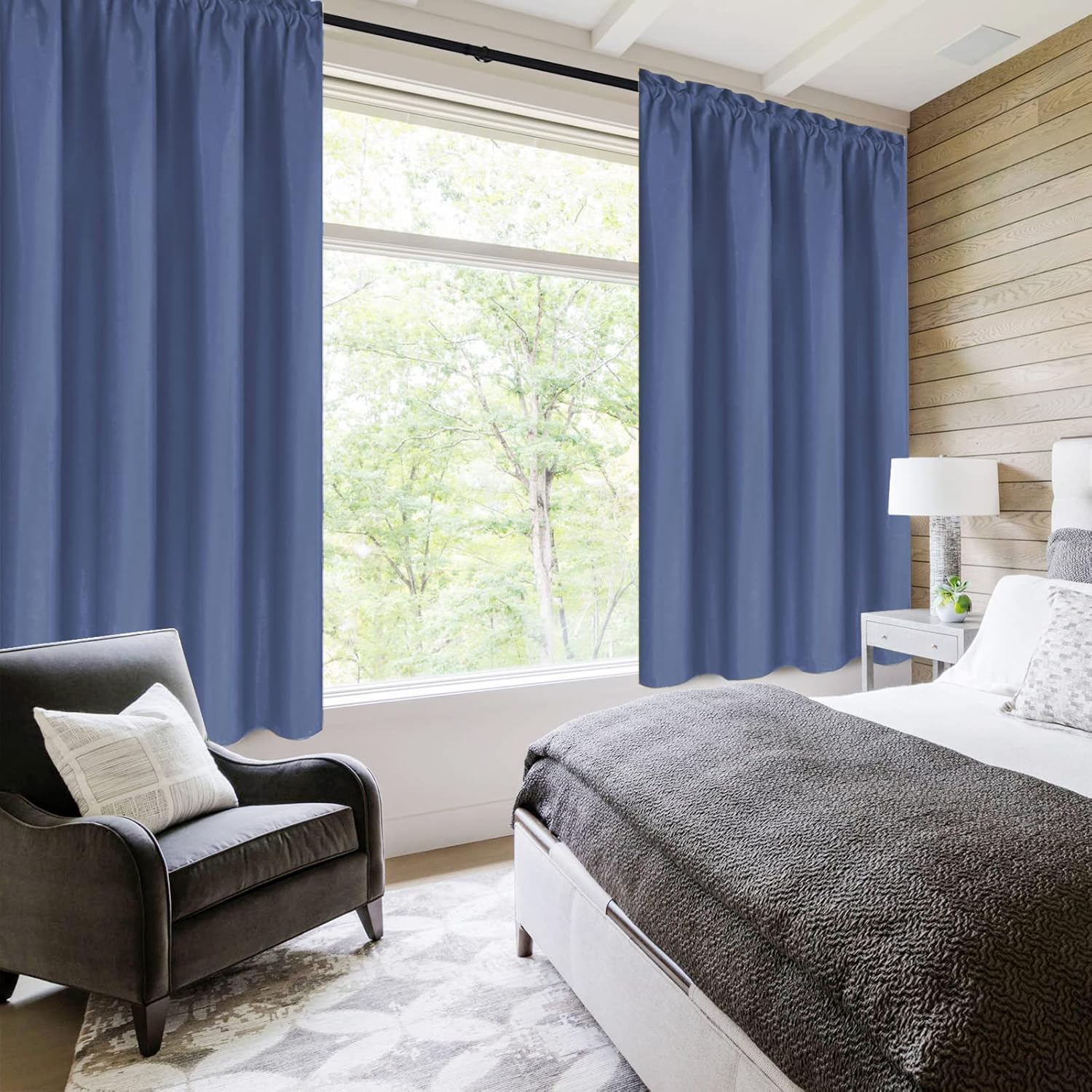 DWCN Blackout Curtains – Thermal Insulated, Energy Saving & Noise Reducing Bedroom and Living Room