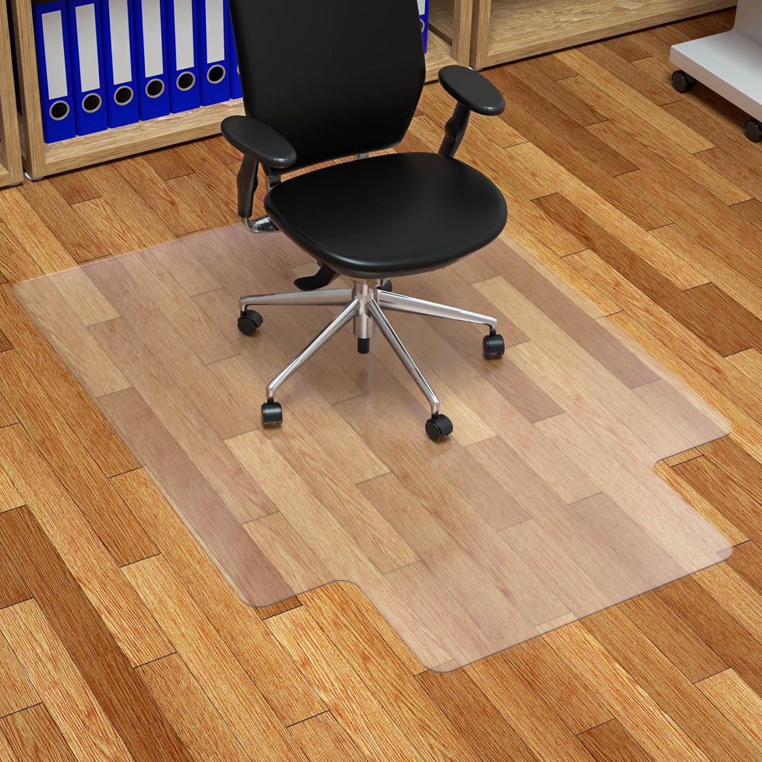 FuturHydro Office Chair Mat for Hardwood Floor, 36" x 48" Clear Computer Chair Mat, Plastic Rolling