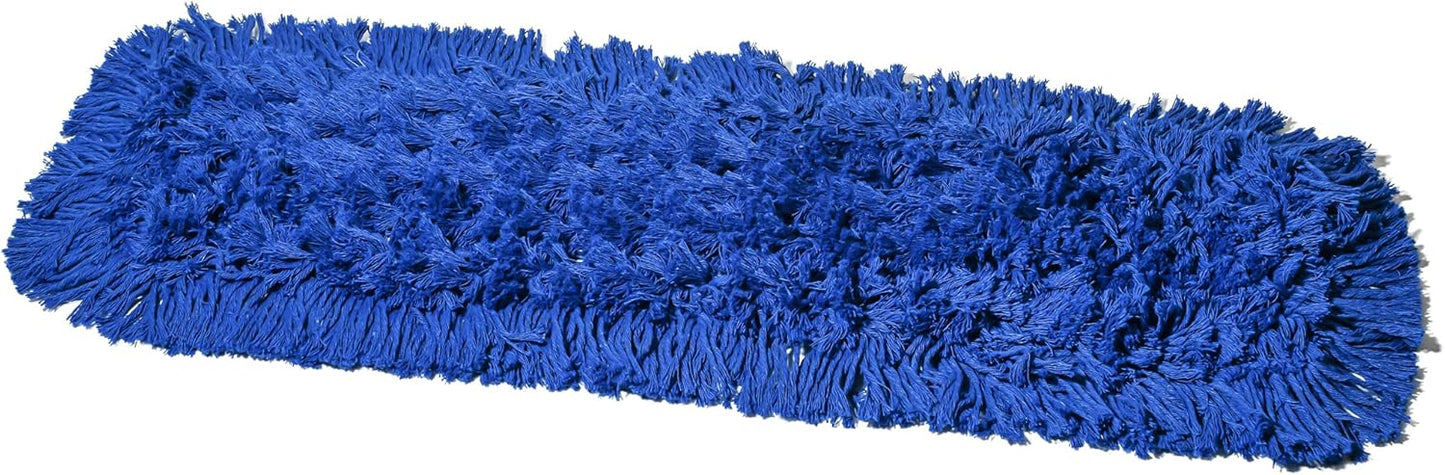 Commercial Dust Mop Replacement Head - 24 x 5 in. Cotton Nylon Reusable Mop Head- Industrial Dust
