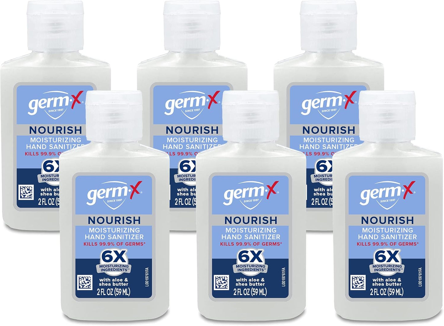 Germ-X Nourish Hand Sanitizer, 2-in-1 Moisturizing and Sanitizing Formula with Shea Butter, Vitamin