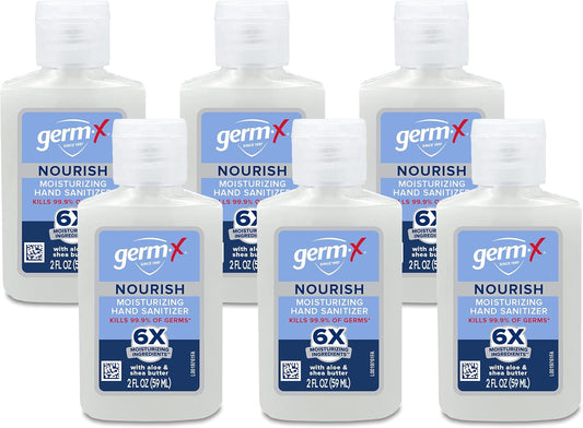 Germ-X Nourish Hand Sanitizer, 2-in-1 Moisturizing and Sanitizing Formula with Shea Butter, Vitamin