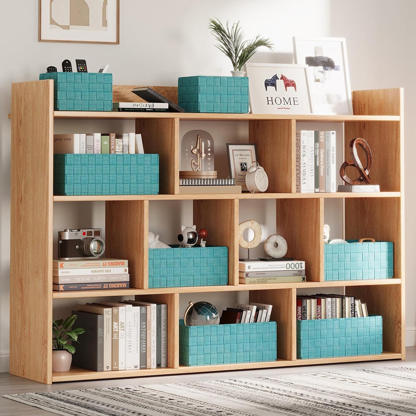 Woven Storage Baskets, Storage Bins, Cube Basket Container Baskets Storage Boxes Organizers for