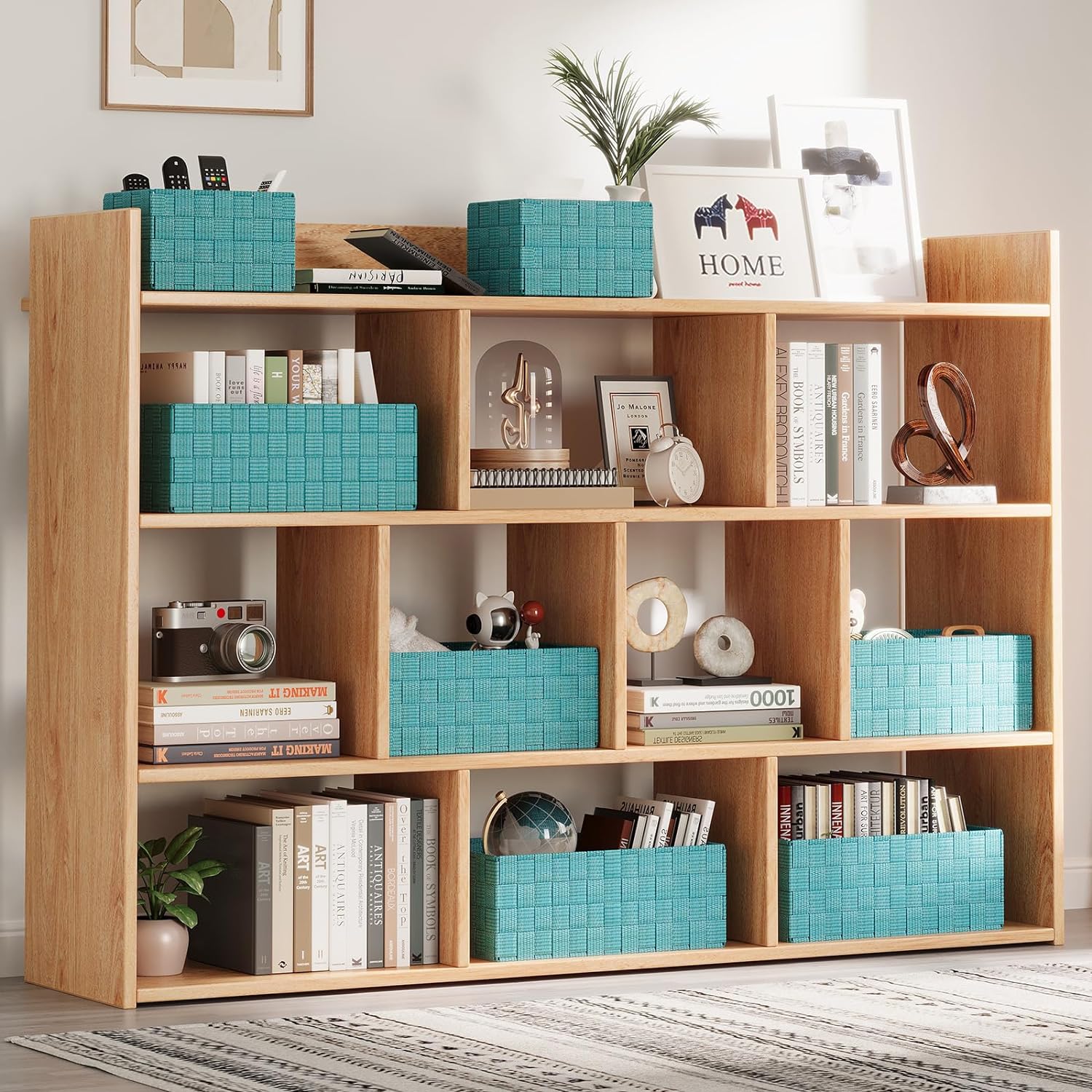 Woven Storage Baskets, Storage Bins, Cube Basket Container Baskets Storage Boxes Organizers for
