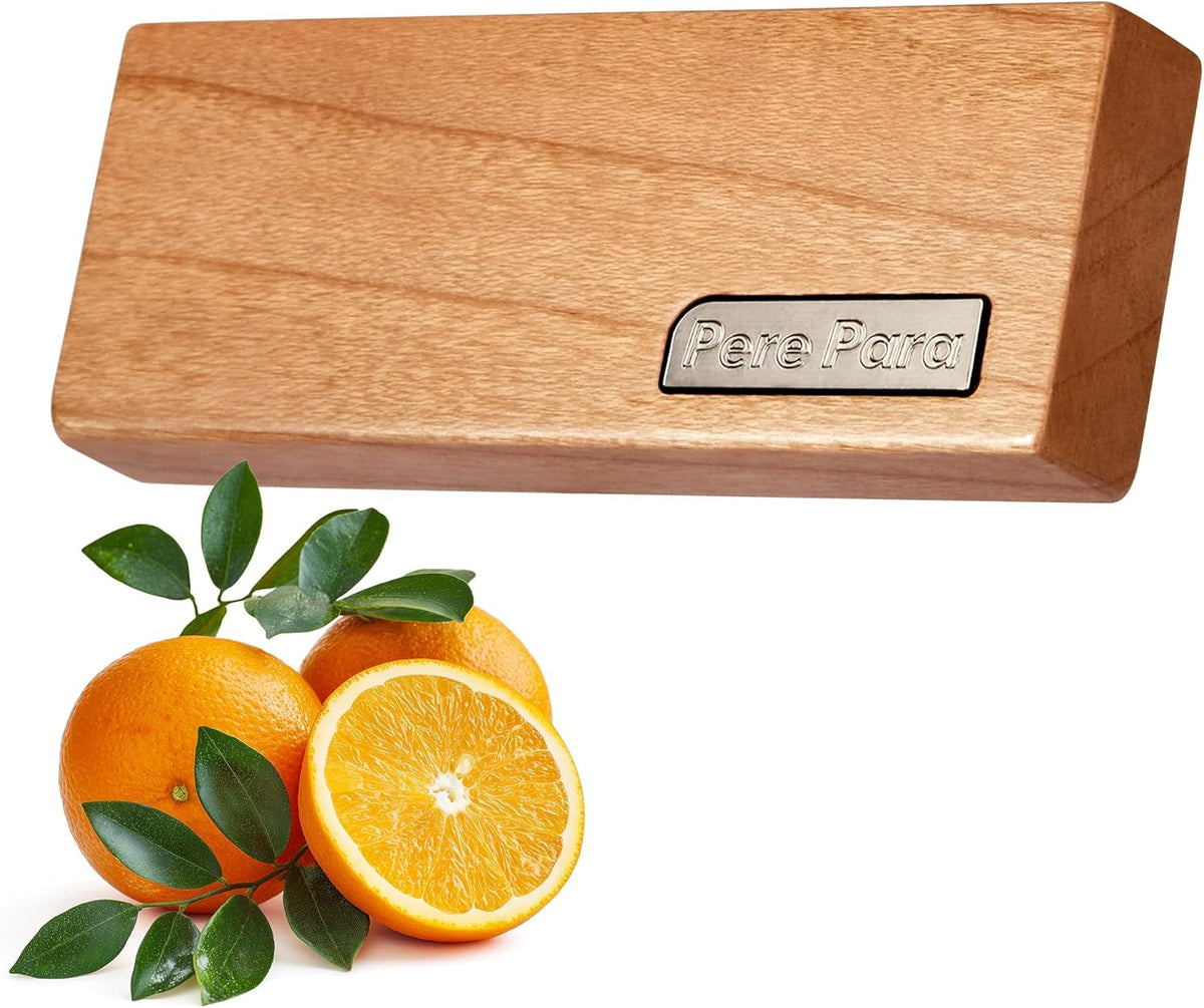 4 Refreshing Scent Bags Wood Car Air Freshener Vent Clip (Burlywood, Summer Night)- Natural Scent
