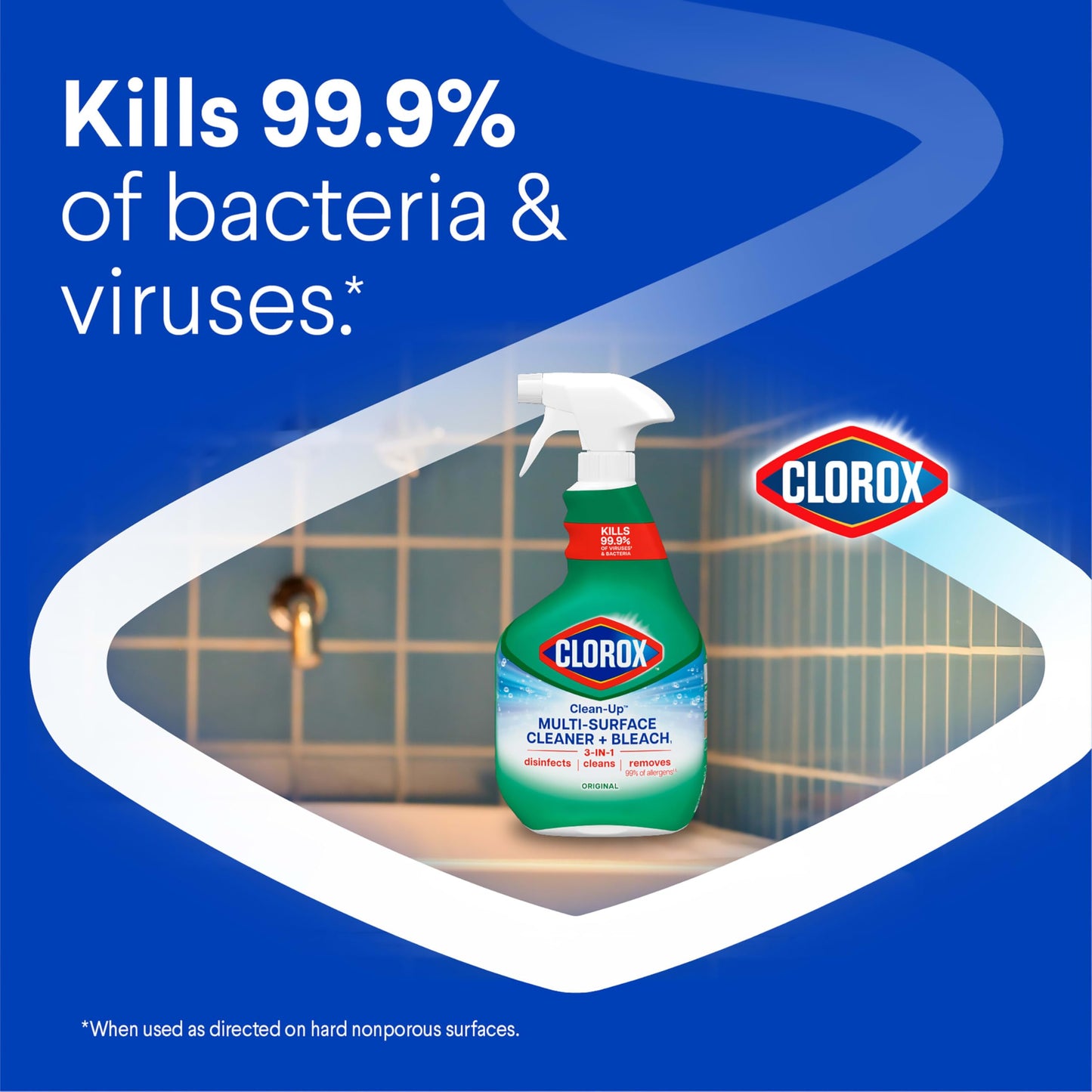 Clorox Clean-Up Multi-Surface Cleaner with Bleach, 32 fl. oz., Pack of 3