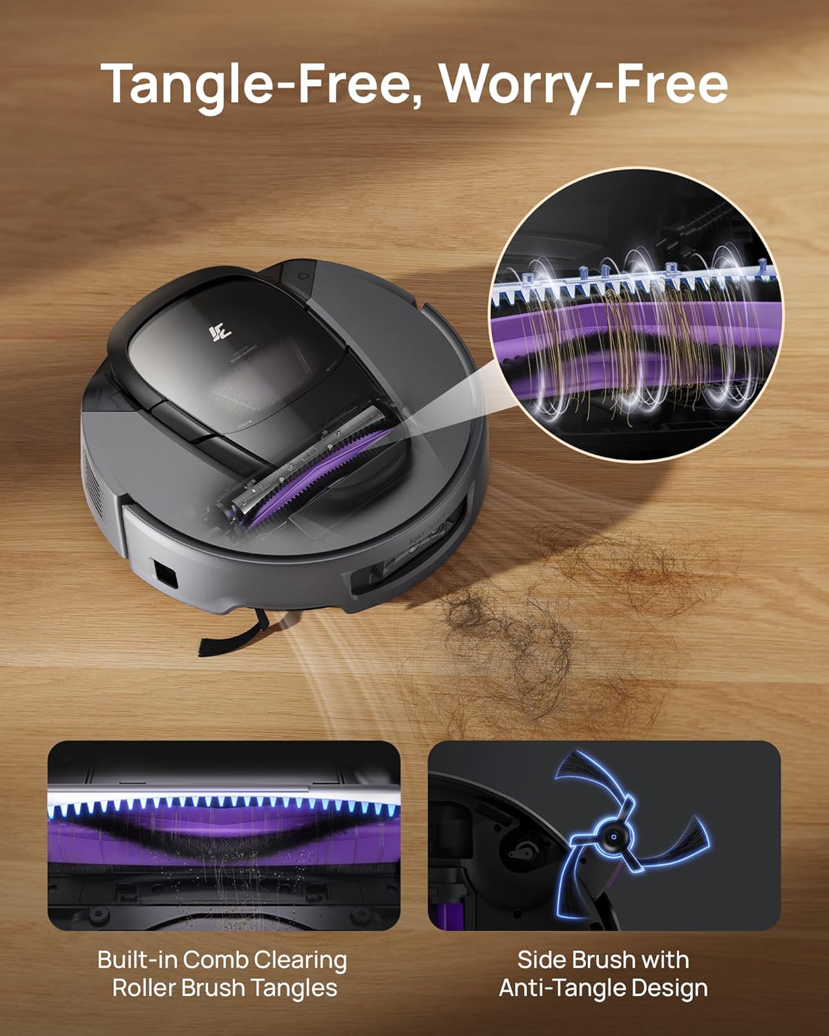 3i G10+ Robot Vacuum and Mop Combo, 18,000 Pa Suction, 60-Day Hands-Free Cleaning with Quiet Debris