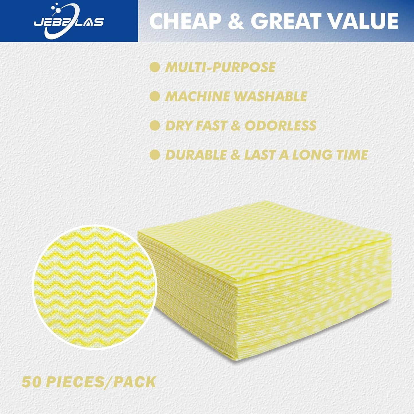 JEBBLAS Handi Wipes Reusable Cloths Dry Cleaning Cloths Dish Towel Dish Cloths Handy Cleaning