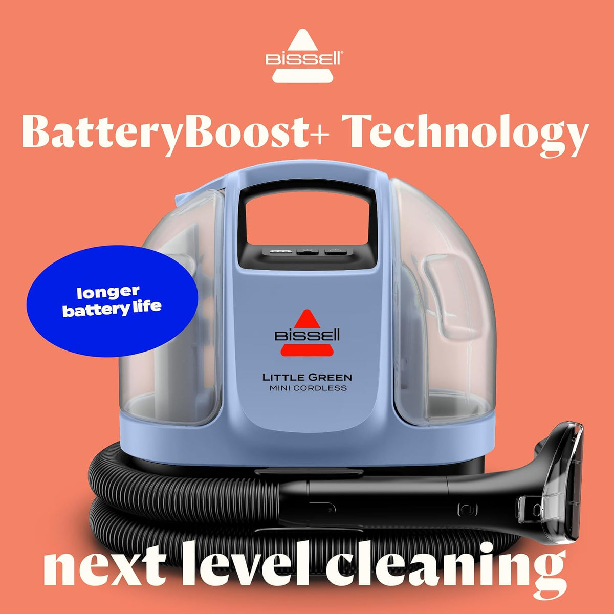 BISSELL Little Green Mini Cordless Portable Carpet and Upholstery Deep Cleaner, Car/Auto Detailer