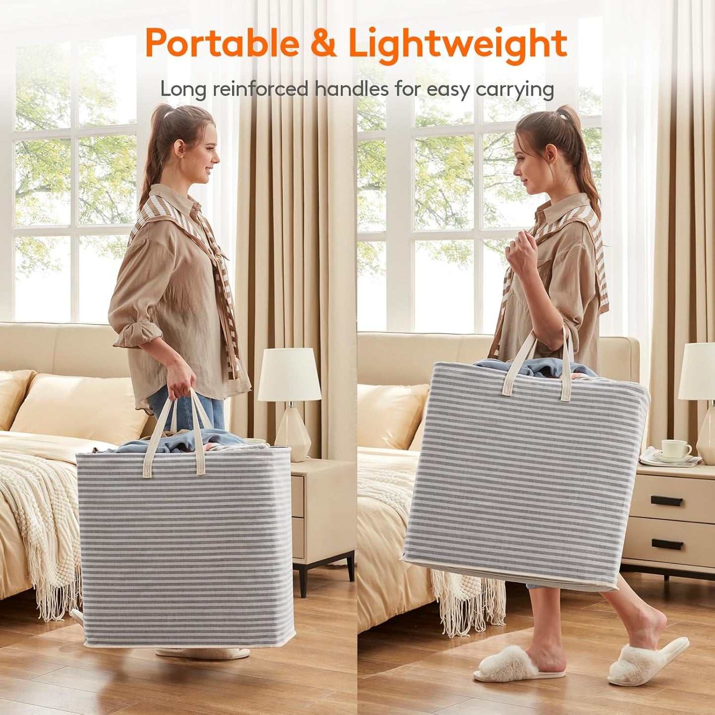 Lifewit 3 Pack Laundry Hamper Large Collapsible Laundry Baskets, Freestanding Waterproof Clothes