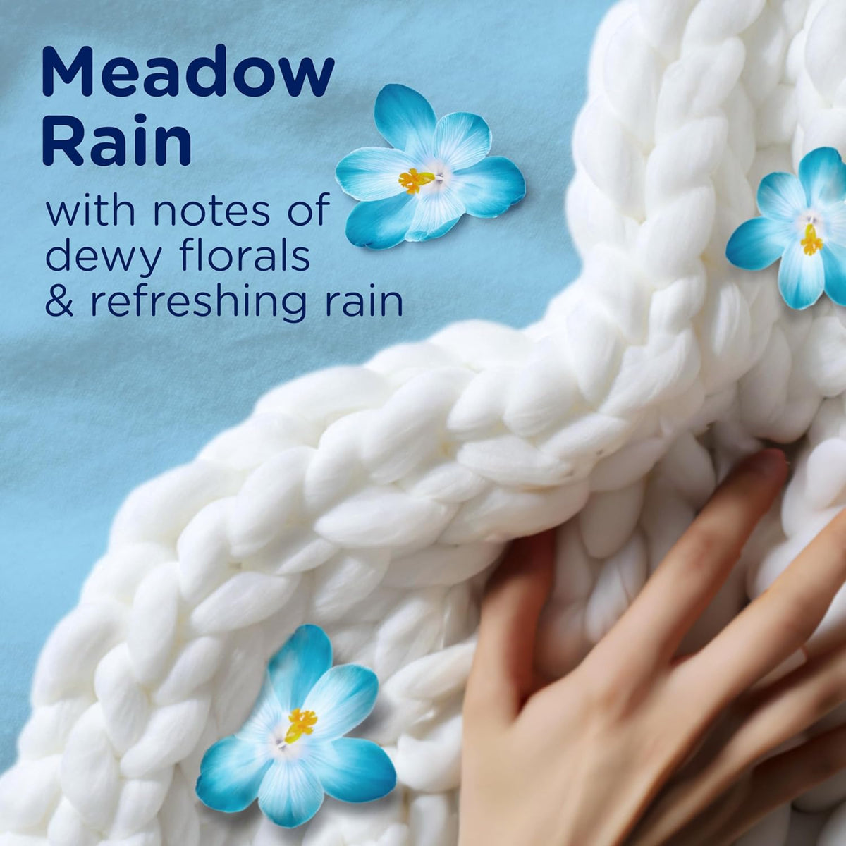 Downy Blends In-Wash Laundry Scent Booster Beads, Meadow Rain Scent, 24.5 OZ, Fabric Sottener Beads