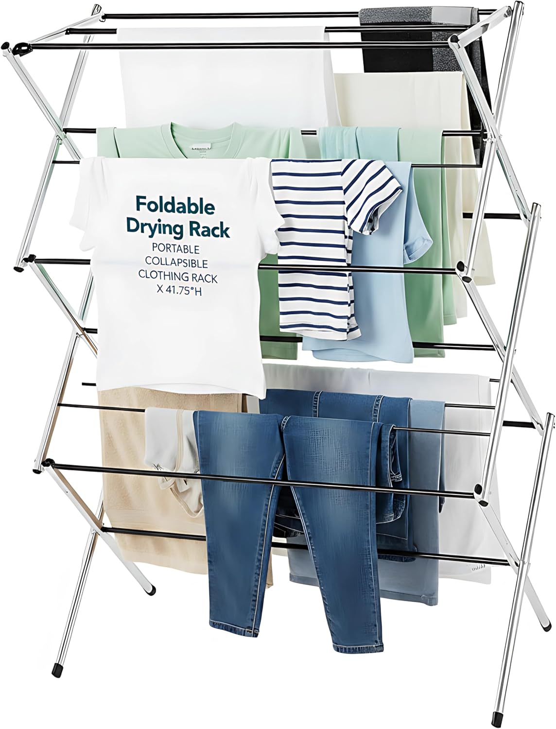 Displays By Jack Portable Collapsible Clothing Dryer Rack, Foldable Drying Rack for Clothes