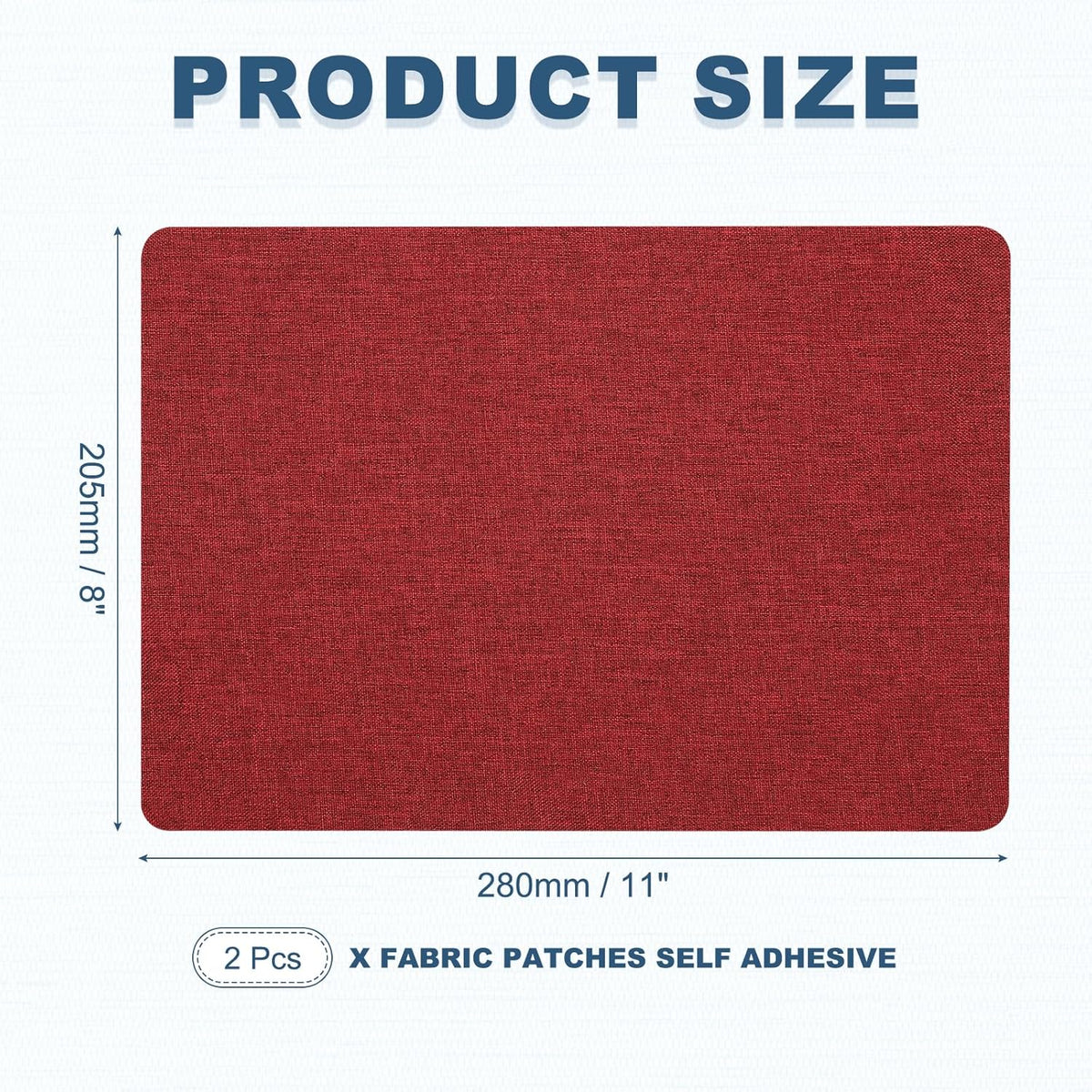 PATIKIL 8x11 Inch Linen Repair Patches, 2Pcs Self-Adhesive Fabric Patch for Sofas Tote Bags