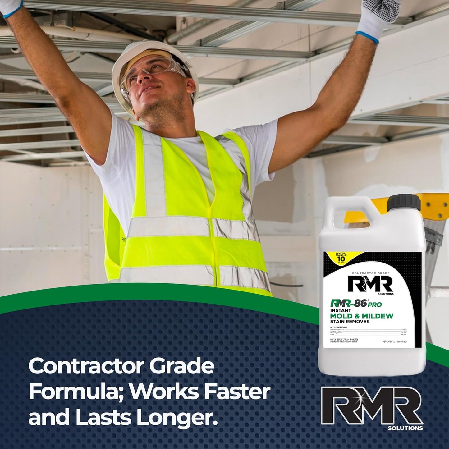 RMR-86 Pro Instant Mold Stain & Mildew Stain Remover - Contractor Grade Cleaning Solution