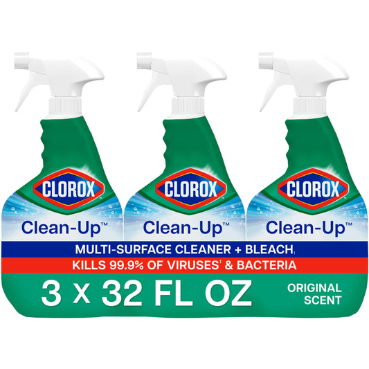 Clorox Clean-Up Multi-Surface Cleaner with Bleach, 32 fl. oz., Pack of 3