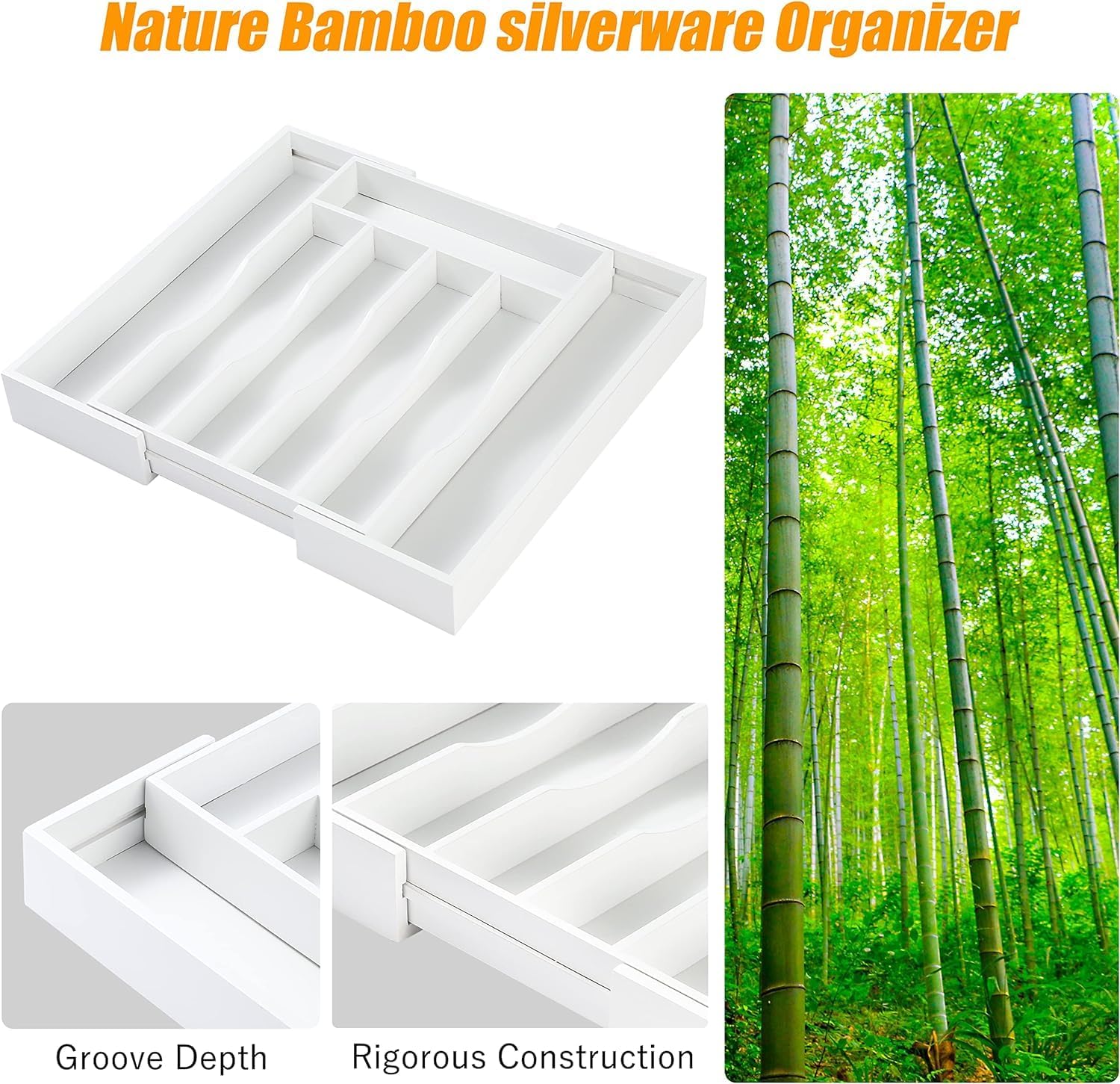Kitchen Silverware Drawer Organizer and Storage Utensilios De Cocina Modernos Soporte Para Cucharas