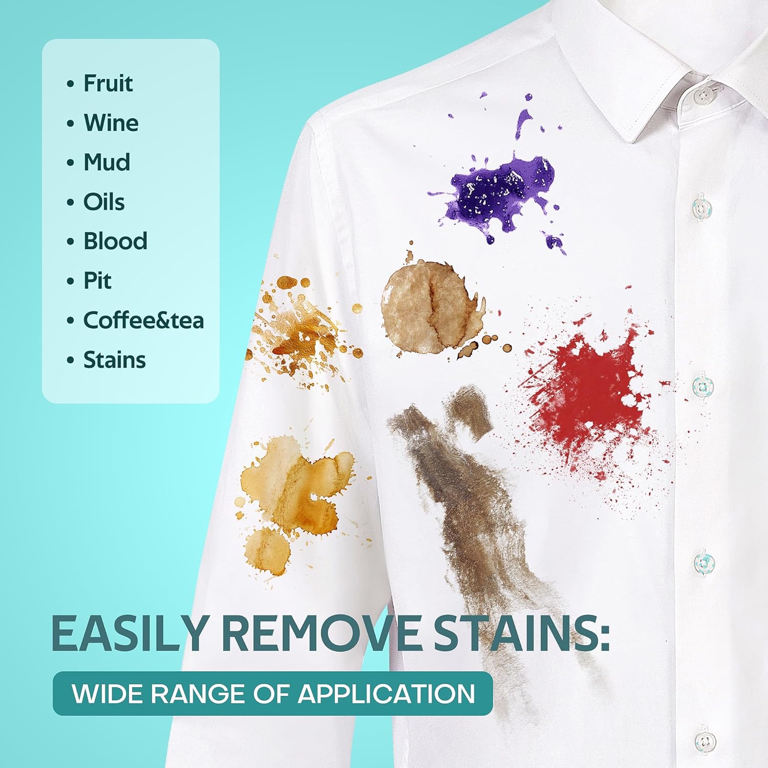 BFWood Laundry Stain Brush, Natural Soft Boar Bristles, Removes Tough Stains from Delicate Fabrics