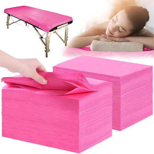 Disposable Bed Sheets 200 Pcs 31" x 71" Massage Table Sheets Non Woven Fabric SPA Bed Cover