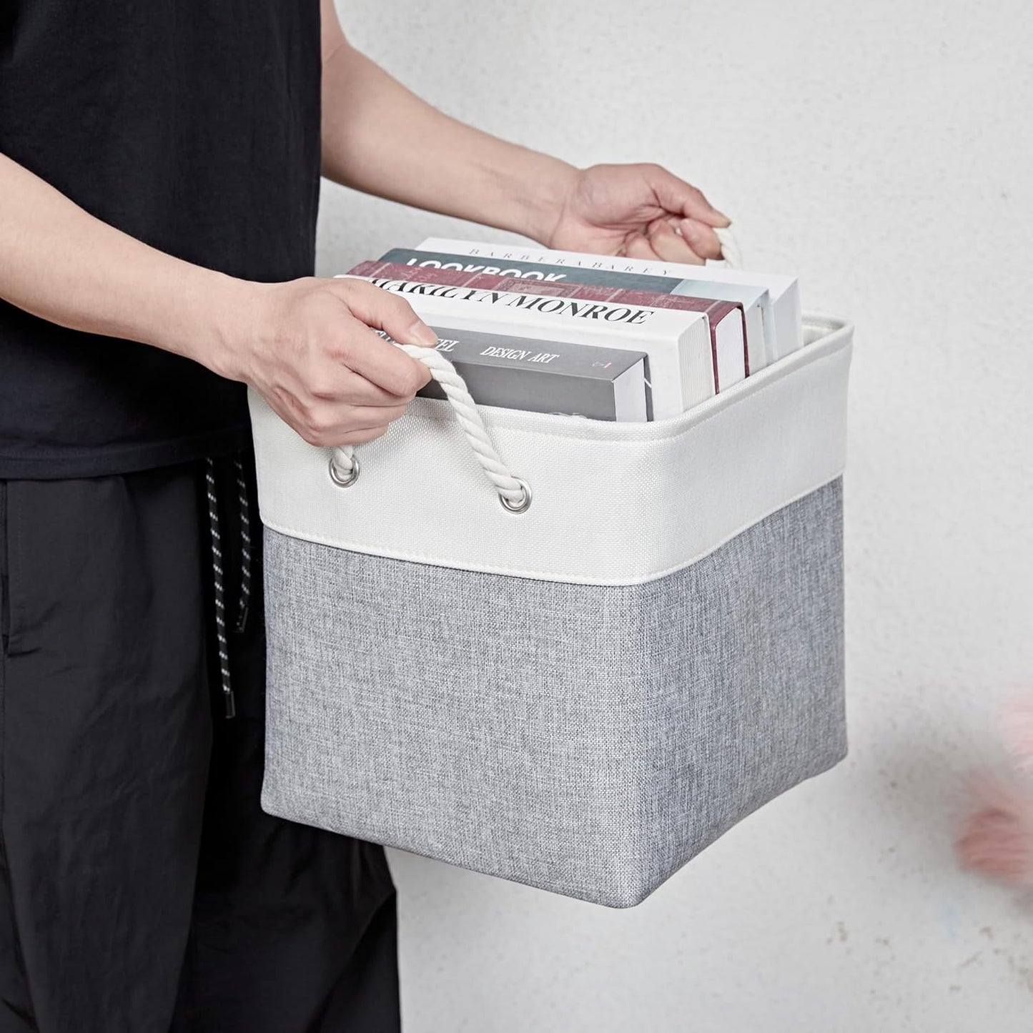 13 x 13 Inch Storage Cubes,6 Pack Cube Storage Bins for Shelves，Fabric Collapsible Storage Bins