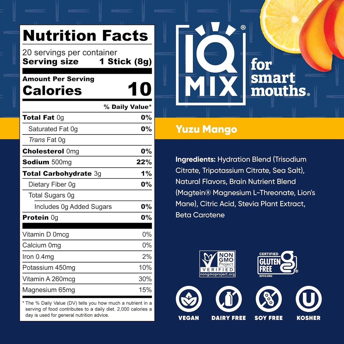 IQMIX x Chef Thomas Keller - Hydration Electrolyte Powder – 4-in-1 Formula for Hydration, Mental