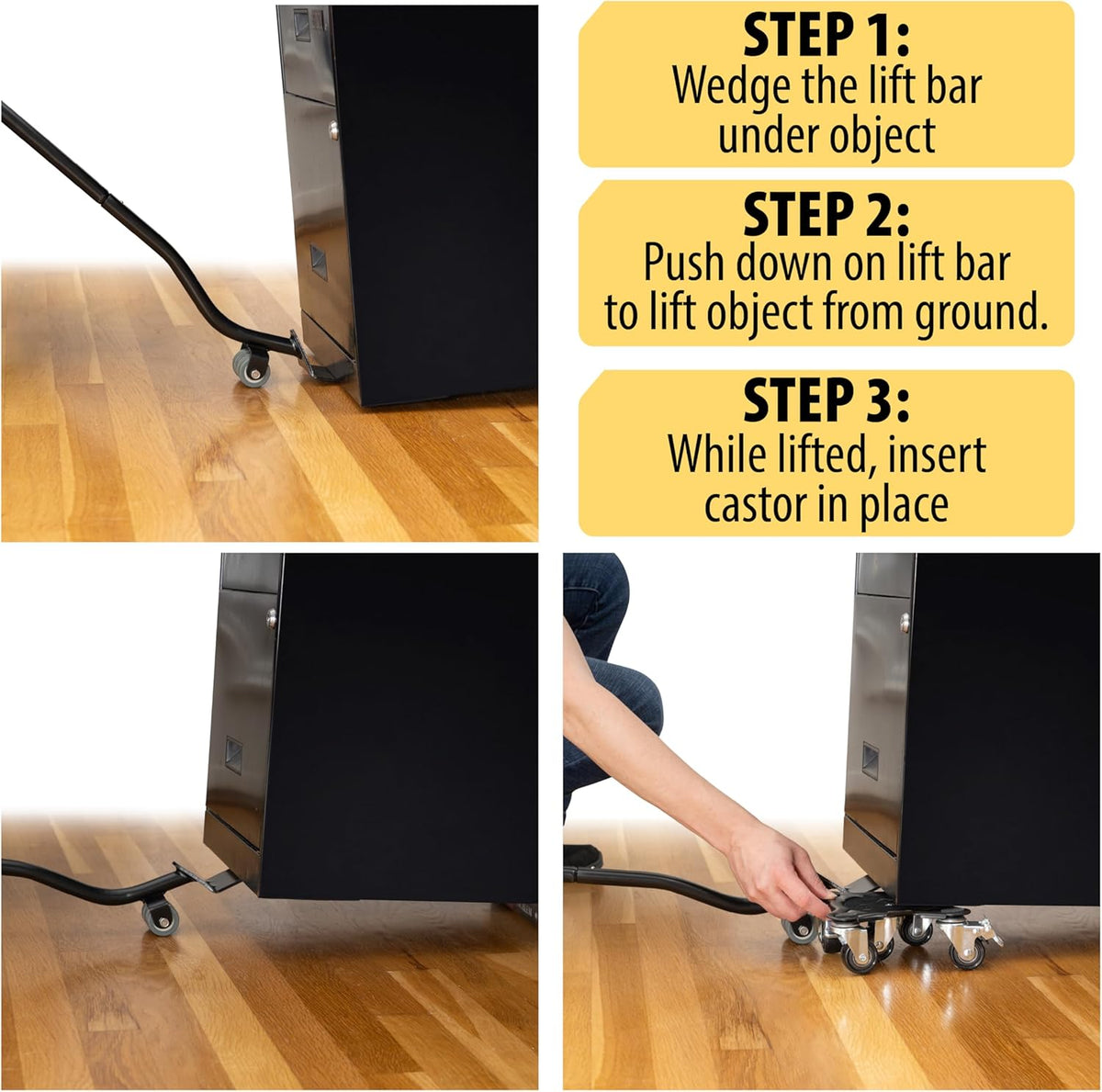 Furniture Movers with Wheels - Set of 4 Heavy Duty Furniture Lifter Tool with 2000 lbs Load