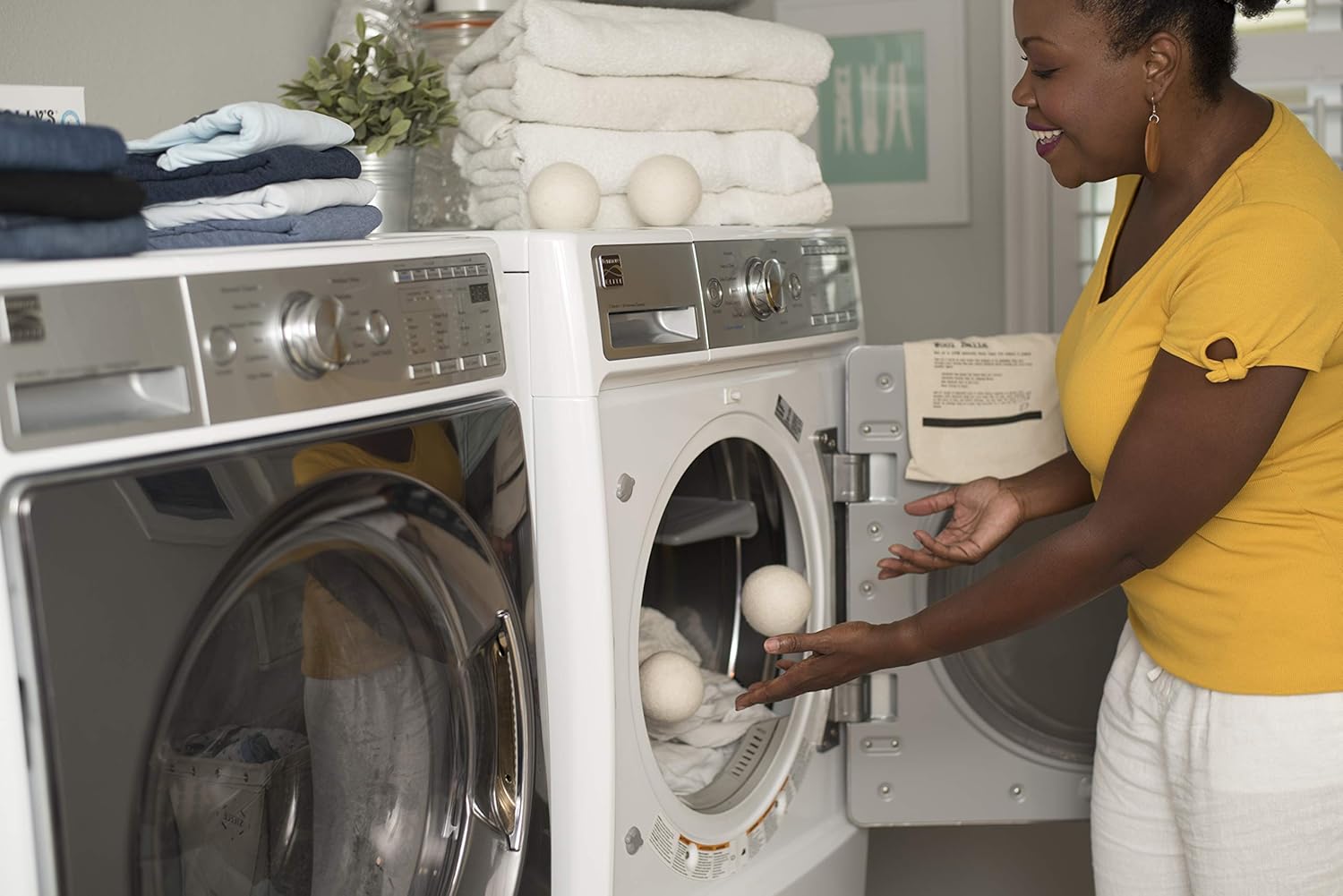 Molly's Suds Wool Dryer Balls | XL, Premium Organic Fabric Softener, Hypoallergenic, Hand-Felted