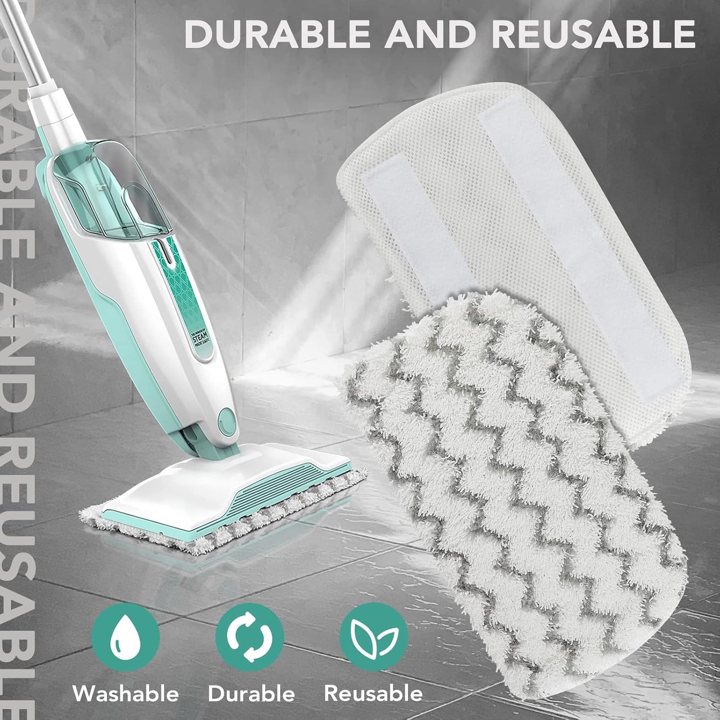 Sgizoku S1000 S2001 Steam Mop Replacement Pads for Shark Steam Mop S1000 S1000A S1000C S1000WM
