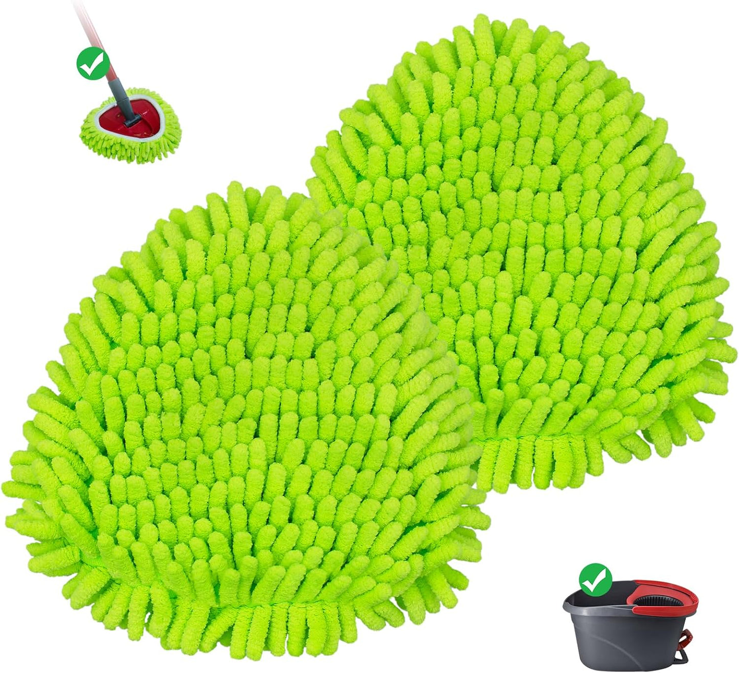 Mop Replace Heads for Ocedar Mop Heads Replacements Easywring 1-Tank System,Spin Mop Replacement