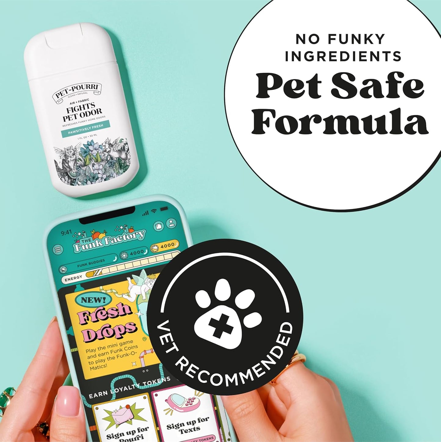 Poo-Pourri Pawsitively Fresh Pocket Deodorizer Spray – Dog & Cat Odor Remover – Plant Based